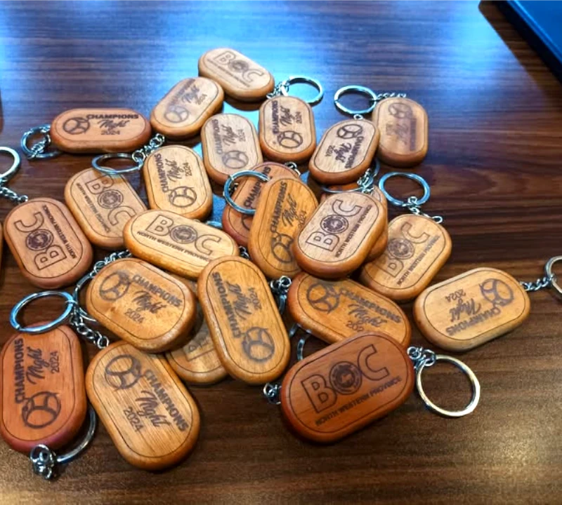 Laser Engrawing Key Tags creted by Thusitha Graphics (Pvt) Ltd